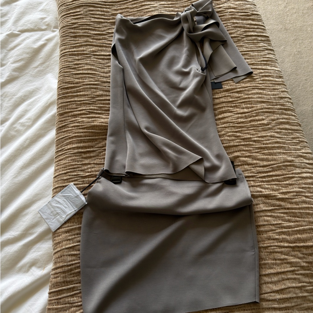 KHY Sueded stretch set (top and skirt)